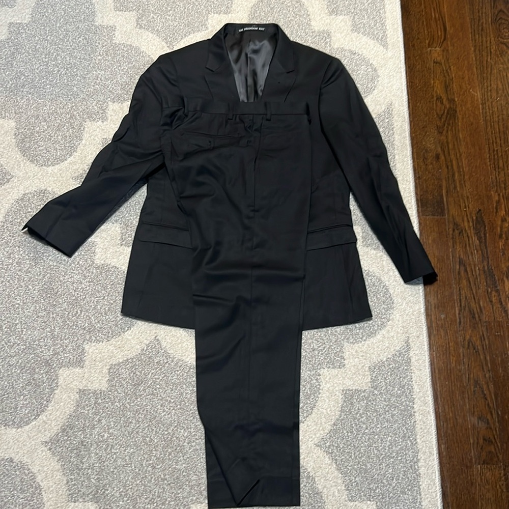 Men’s The Groomsman Suite Black Pants and Jacket Tailored (Specs below)